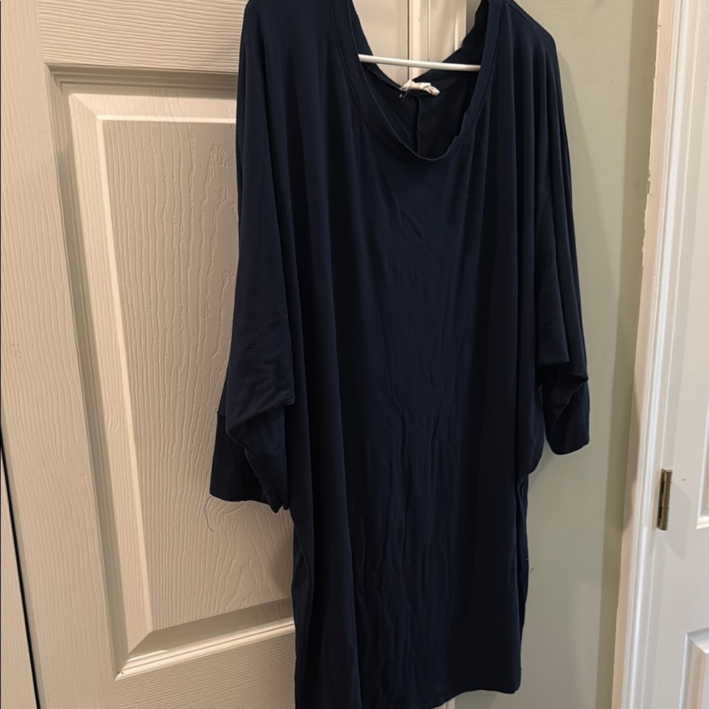 Helmut Lang Navy Blue Blouse